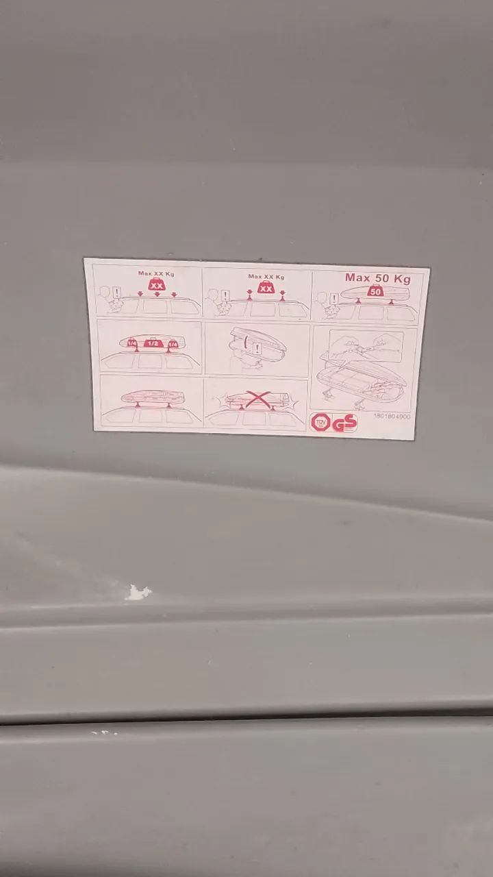 Baú de teto para carro