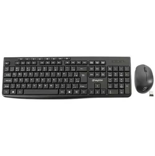 Kit Teclado e Mouse Sem Fio Keytime Executivo 2.4GHZ 10M 1.600DPI - WZetta
