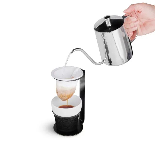 Conjunto Mini Coador de Café Pressca 10 Filtro de Pano - Foto 5