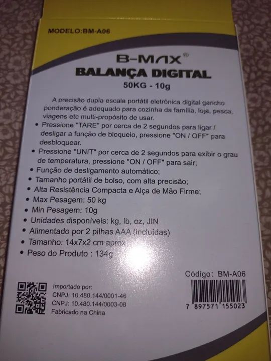 Balança Digital Portátil B-Max 50kg - Foto 2