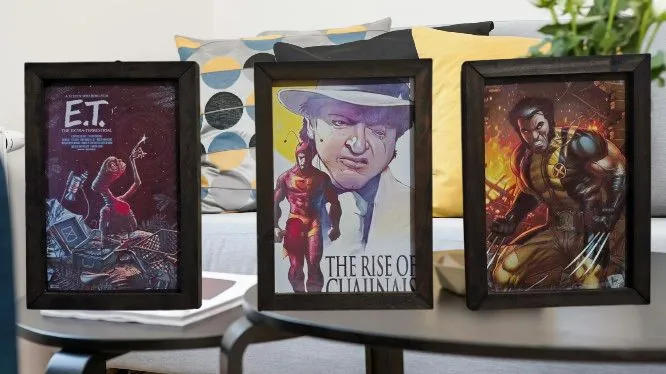Quadros Decorativos - E.T., Wolverine e Chapolin