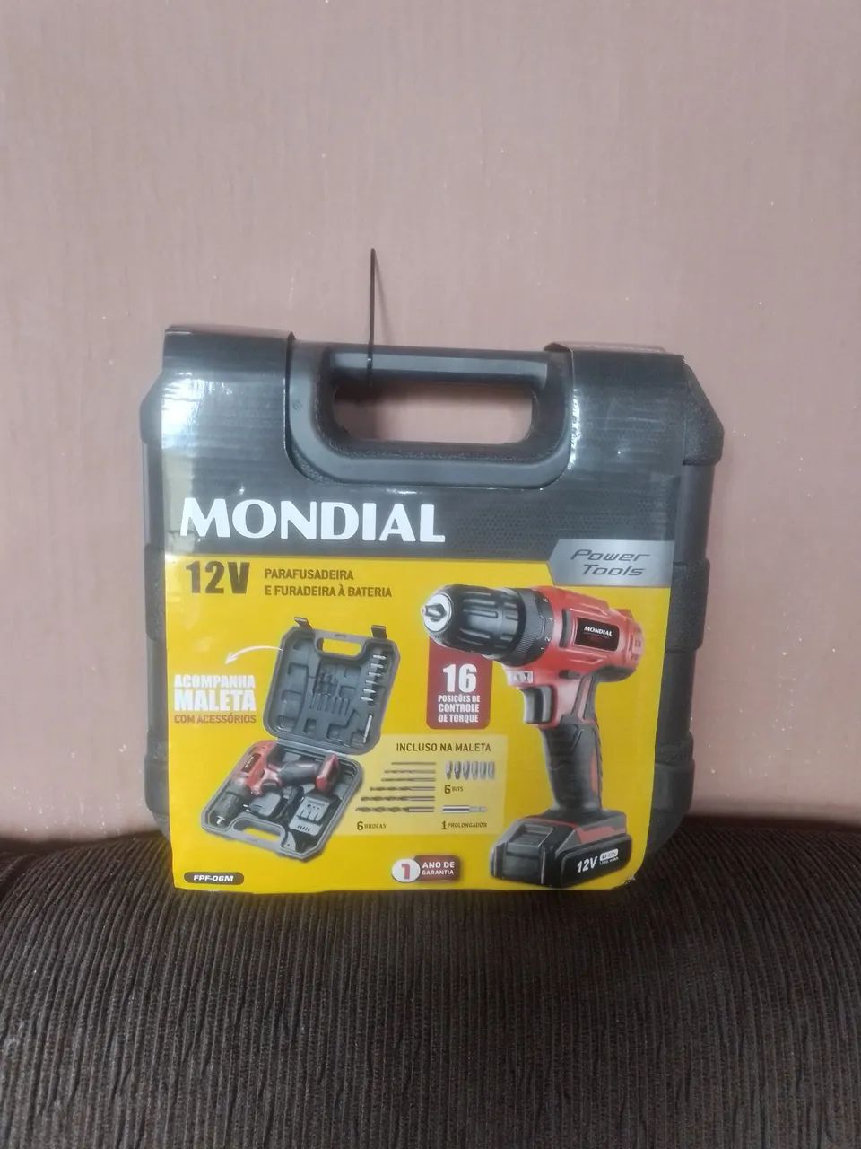 Parafusadeira/Furadeira 12V Mundial - 16 Posições de Torque