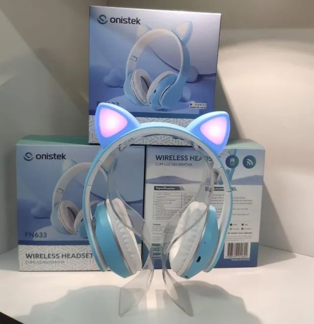 Headset Wireless OnisTek FN633 - Com Luz Decorativa