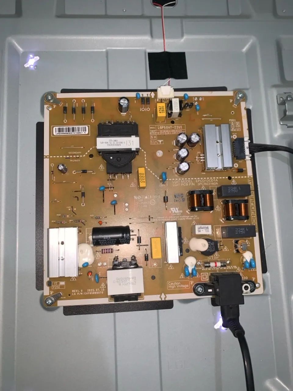 PLACA E FONTE LG 50 ORIGINAL NOVA!! - Foto 2