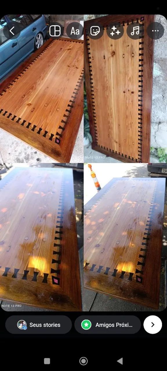 Mesa em madeiras nobres 