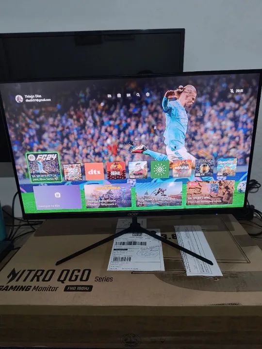 Monitor Gamer Acer Nitro QGO | 23.8" | FHD | 180Hz | 1ms | HDR10 | 95% sRGB | FreeSync