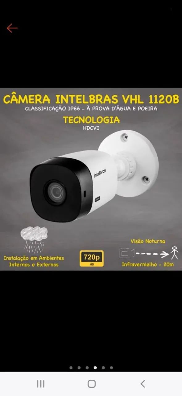 Câmera Intelbras VHL 1120B HDCVI