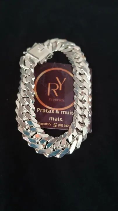Pulseira de Prata 925 Elo Duplo