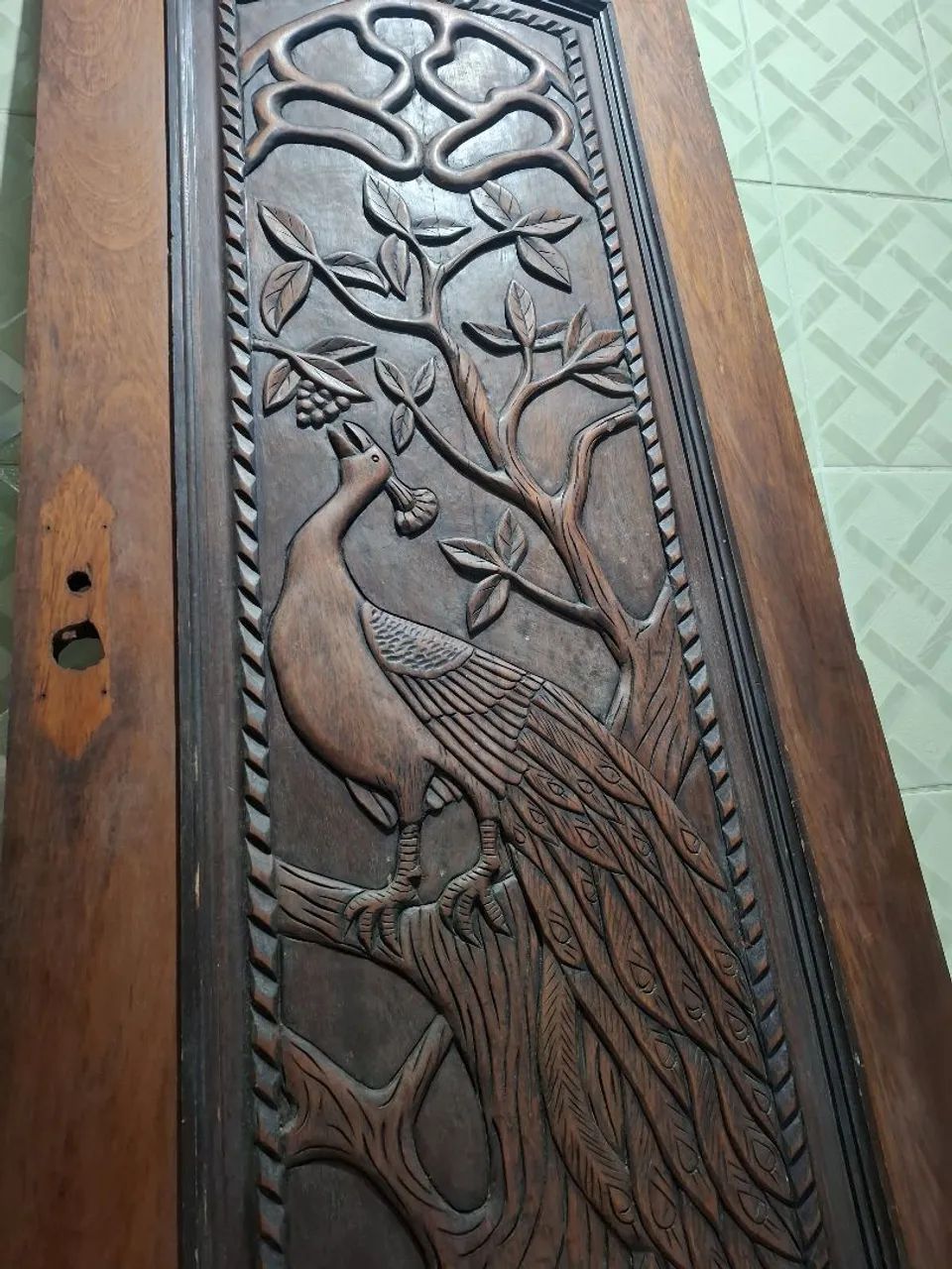 Porta entalhada decorativa  - Foto 2