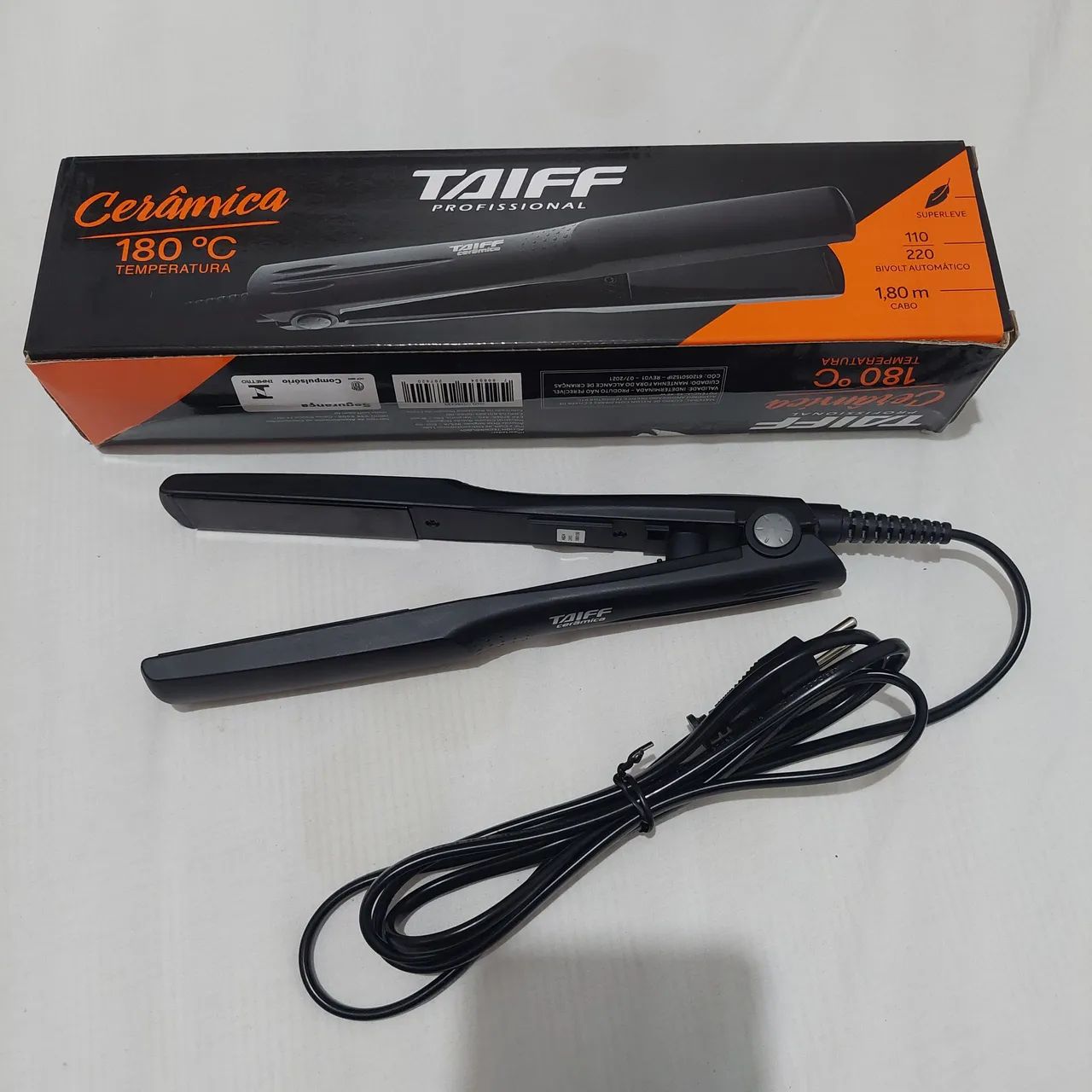 Prancha de Cabelo Taiff Cerâmica 180°C