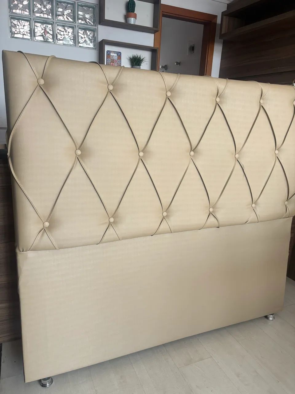Cabeceira cama de casal box Ortobom - Foto 3