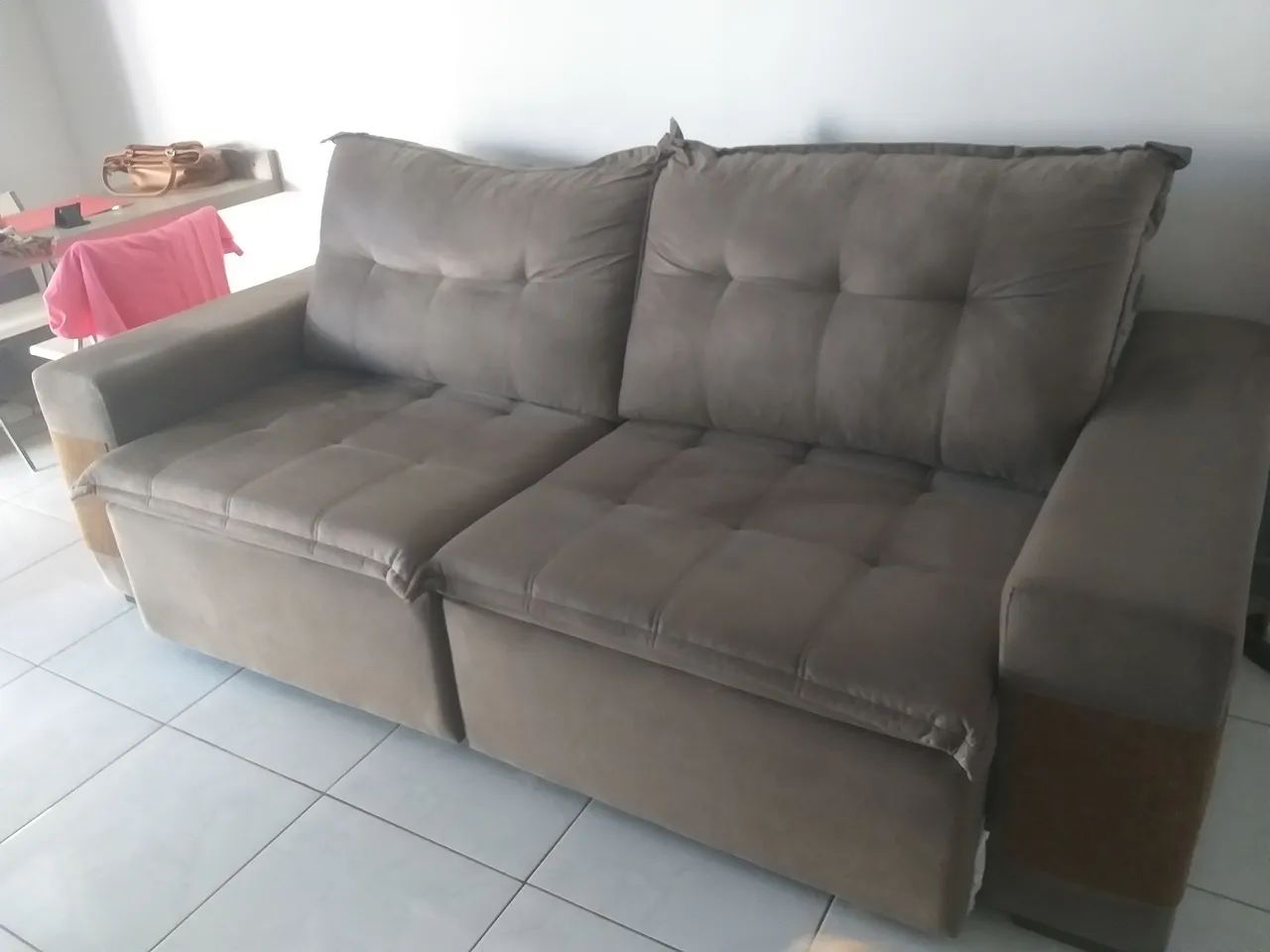 Sofa em suede - Foto 2