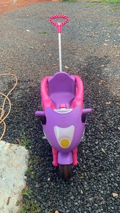 Calesita Max Rosa - Moto Triciclo Infantil - Foto 2