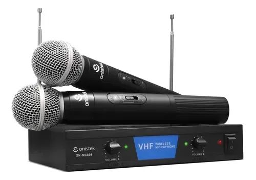 Microfone Sem Fio Onistek VHF - Ótima Qualidade! - Foto 2