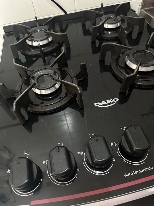 Fogão Dako 4 Bocas - Vidro Temperado - Foto 4