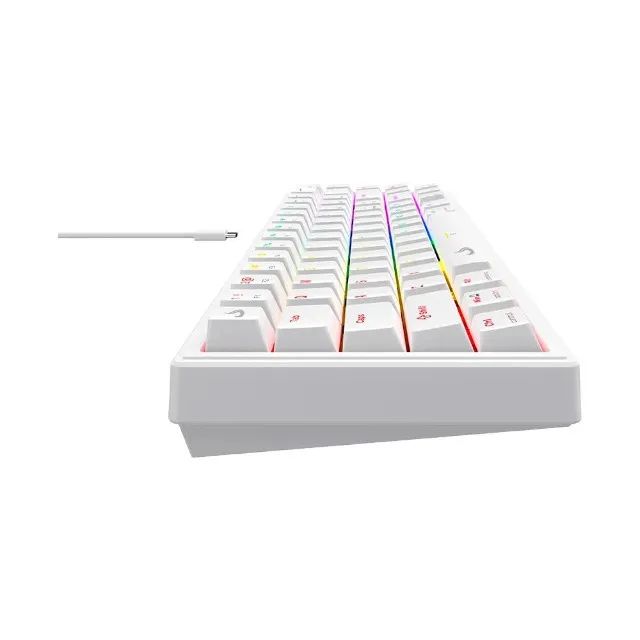 Teclado Mecânico Gamer Rise Mode GM1 Pro White RGB Switch Outemu Brown, Novo, Lacrado - Foto 2