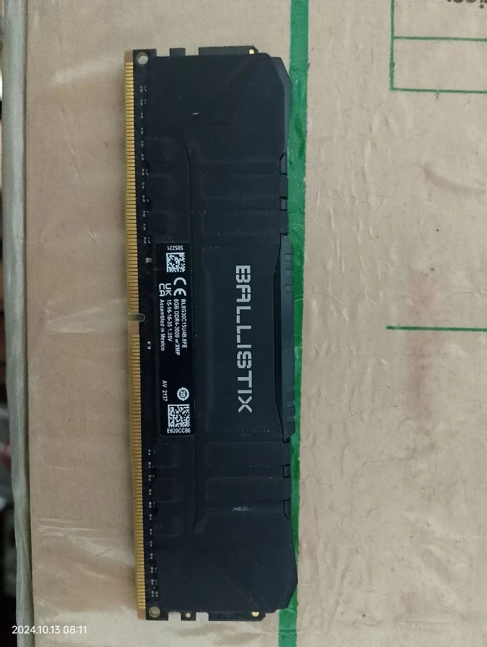 Memória RAM DDR4 Crucial Ballistix 8gb 3000mhz CL15 - Foto 2