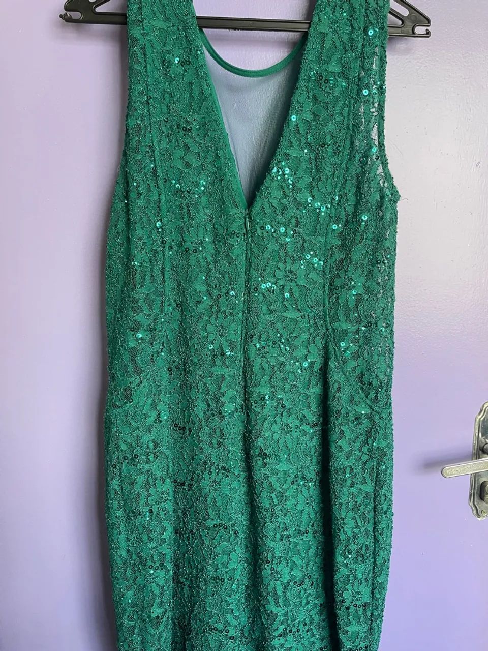 Vestido de festa verde com brilho - Foto 4