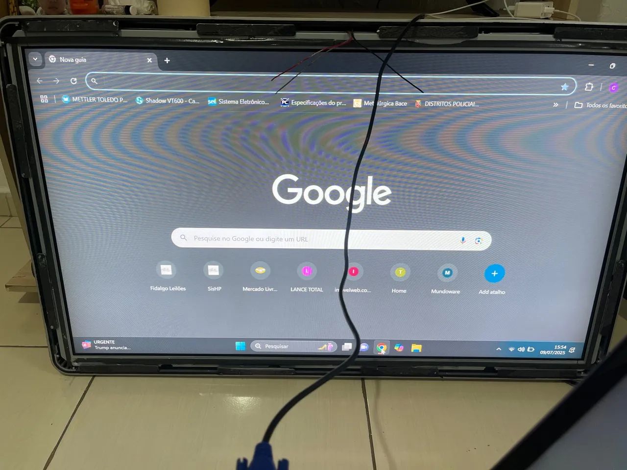 Monitor 42" Polegadas ELO Tela Touch Screen quebrada funcionando - Foto 4