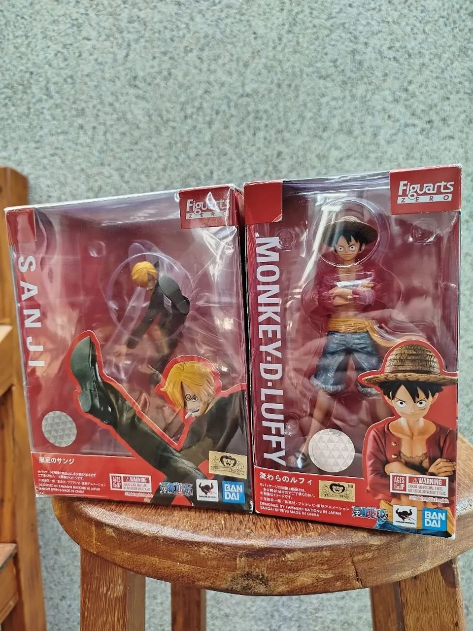 Action Figures Sanji e Monkey D. Luffy -  Figuarts Zero One piece 