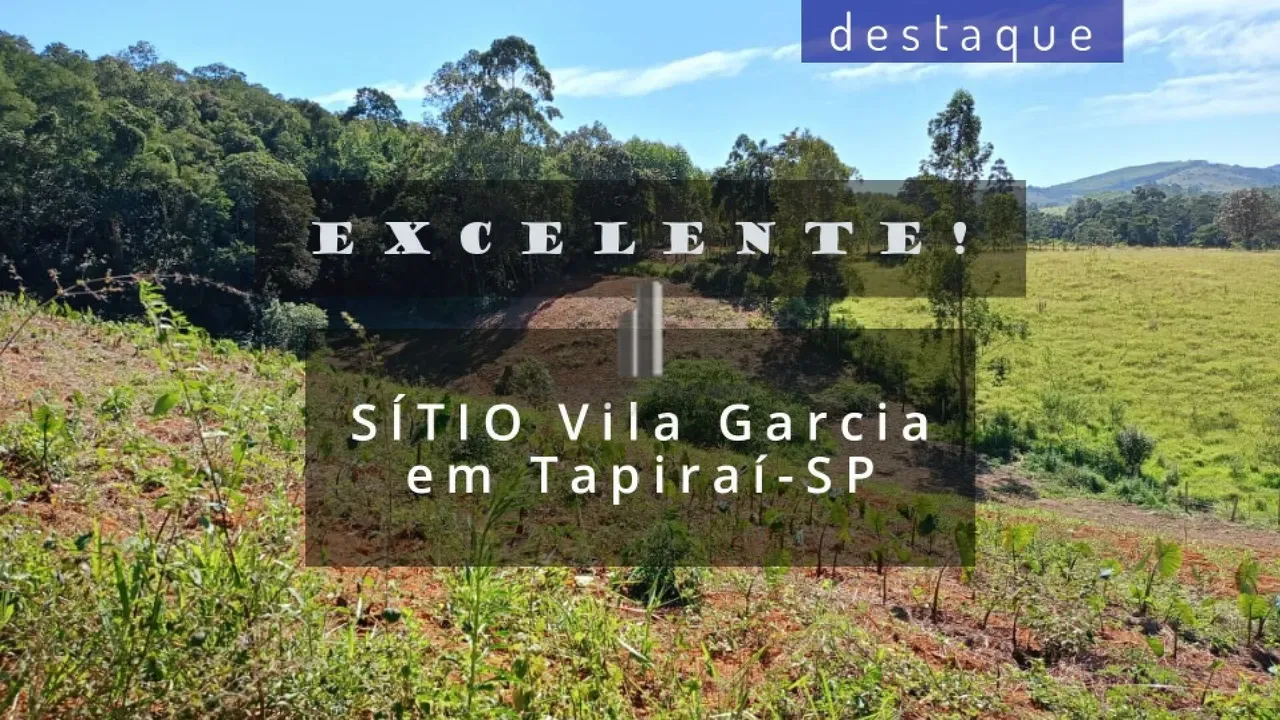SÍTIO EM VILA GARCIA TAPIRAÍ SP VENDA