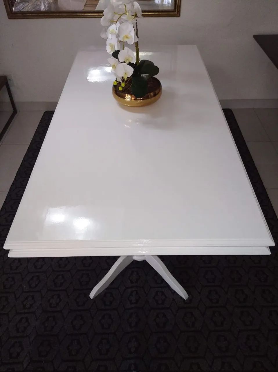 Mesa de Jantar Branca Elegante - Foto 2