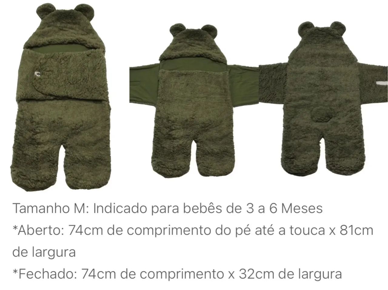 Saco de dormir infantil urso - Tamanho M