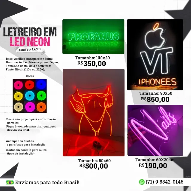 Letreiro Personalizado em Led Neon