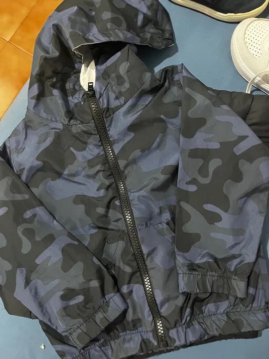 Casaco Impermeável Camuflado Infantil