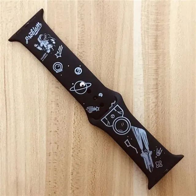 Pulseira Smartwatch 42 ou 44 mm de silicone - Foto 4