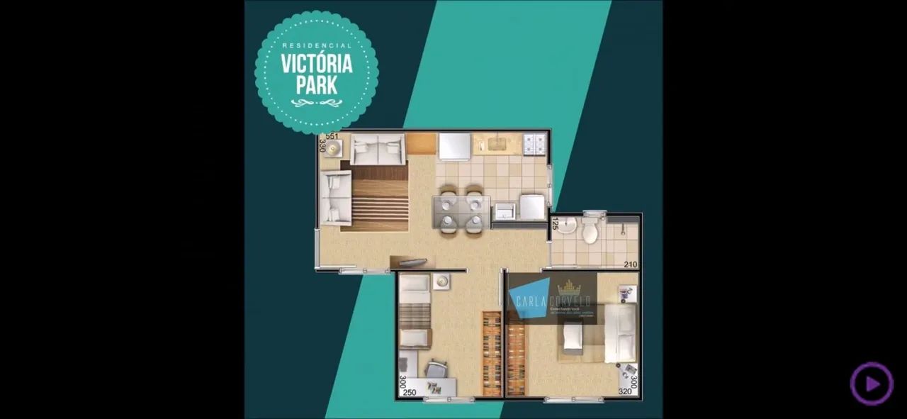 Ap com 2 dormitórios próximo ao centro de Gravataí 