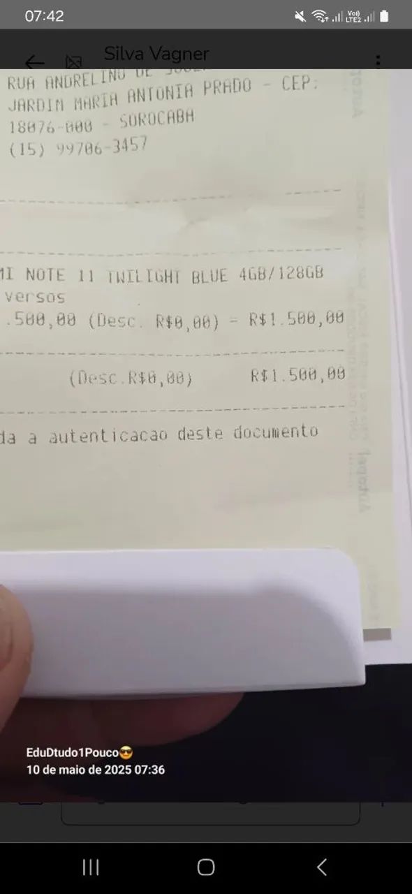 Celular semi novo venda urgente 699 aceito propostas chama no wats - Foto 4