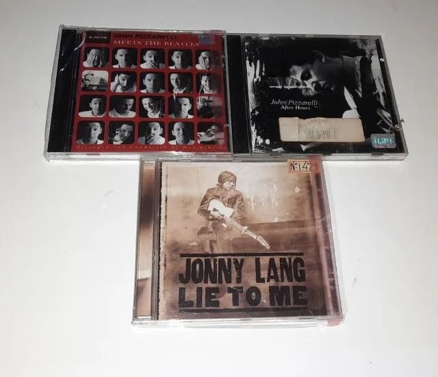 John Pizzarelli,Jonny Lang,3 Cd´s Raros - Originais - Em Muito Bom Estado-