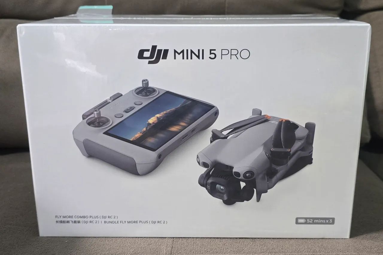 DRONE DJI MINI 5 PRO COMBO PLUS DE 52 MINUTOS COM TELA NOVO, LACRADO À PRONTA ENTREGA  - Foto 2