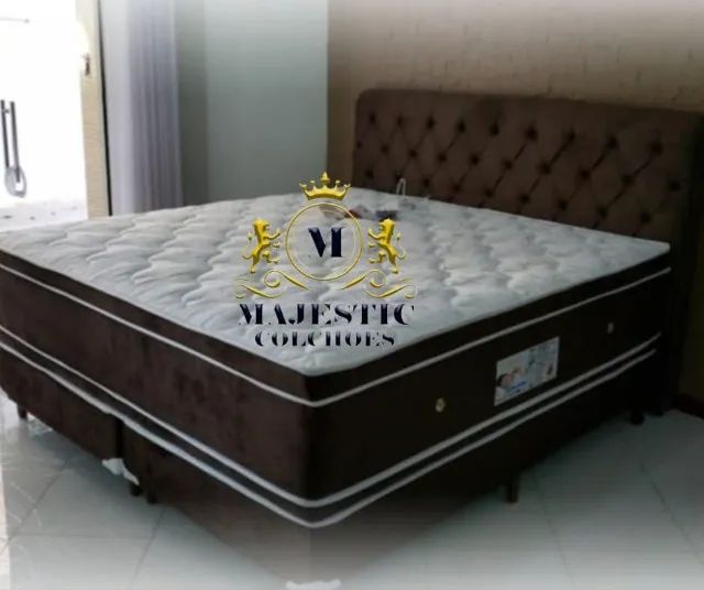 Colchão Premium massageador + Brinde box e cabeceira 