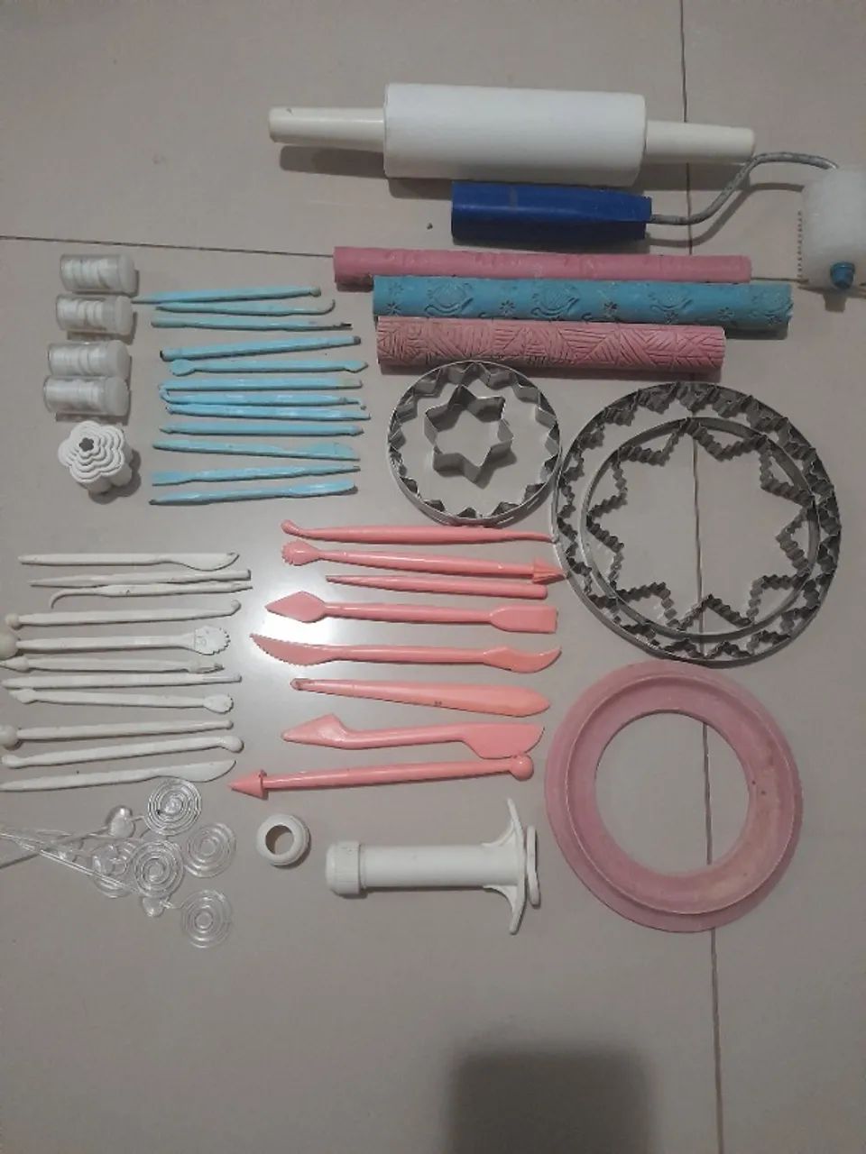 Kit astecas e ferramentas para biscui