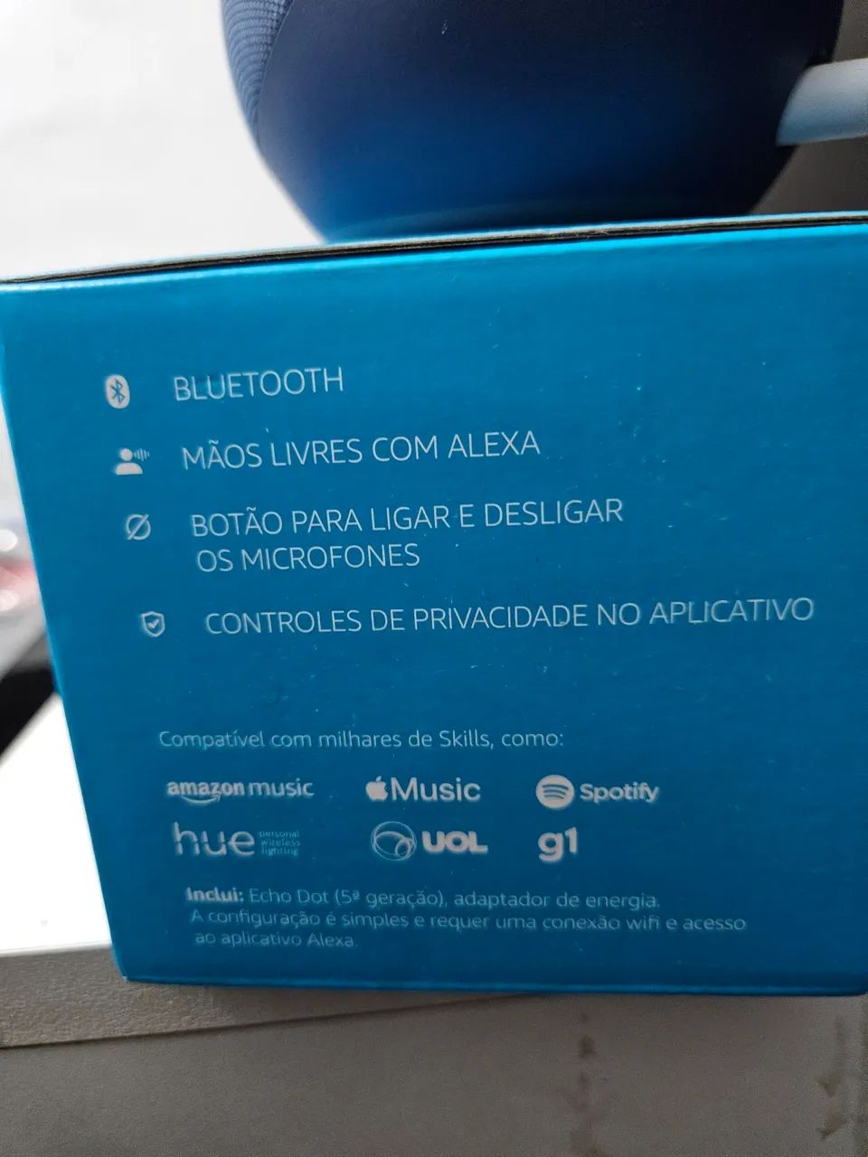 Amazon Echo Dot 5 gen Geração - Azul - Foto 4