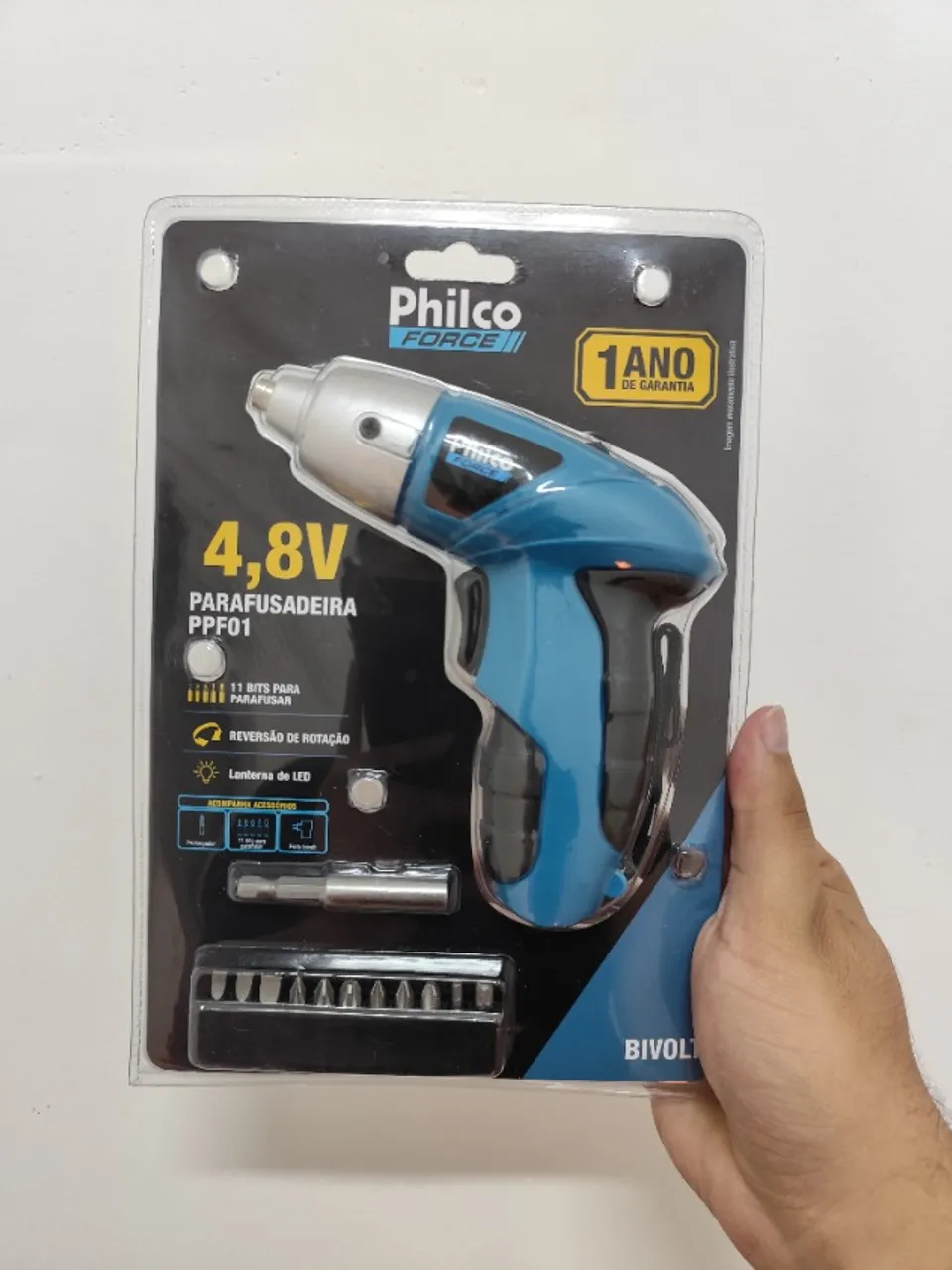 parafusadeira philco ppf01 w 4.8v preto/azul bivolt