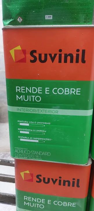 Tinta Suvinil Rende e Cobre Muito - Interior/Exterior $250,00 Acima de 4 latas  - Foto 2