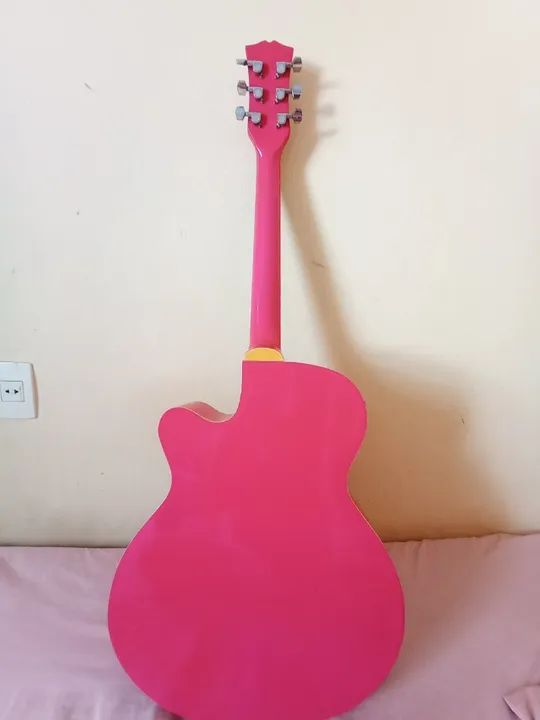 Violão Phoenix Rosa cordas de aço  - Foto 6