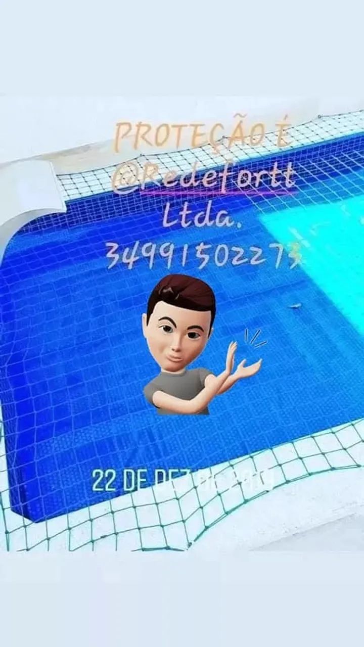 Redes de Proteção para sacadas, janelas, piscinas. ATENÇÃO: Preço por metro, aima de 10 m. - Foto 2