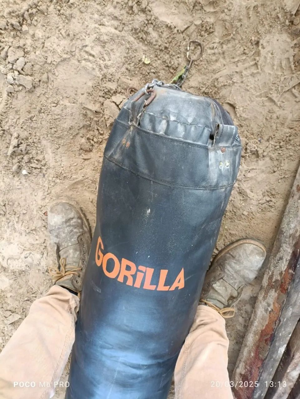 Saco De Pancada Boxe Muay Thai Treino Luta 180 cm GorillaSaco De Pancada Boxe Muay Thai Tr - Foto 3