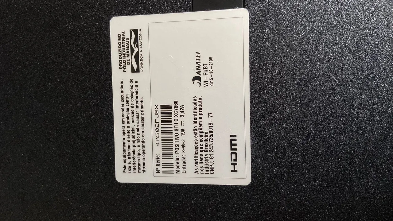 Notebook Positivo Stilo XC7660 (LEIA)