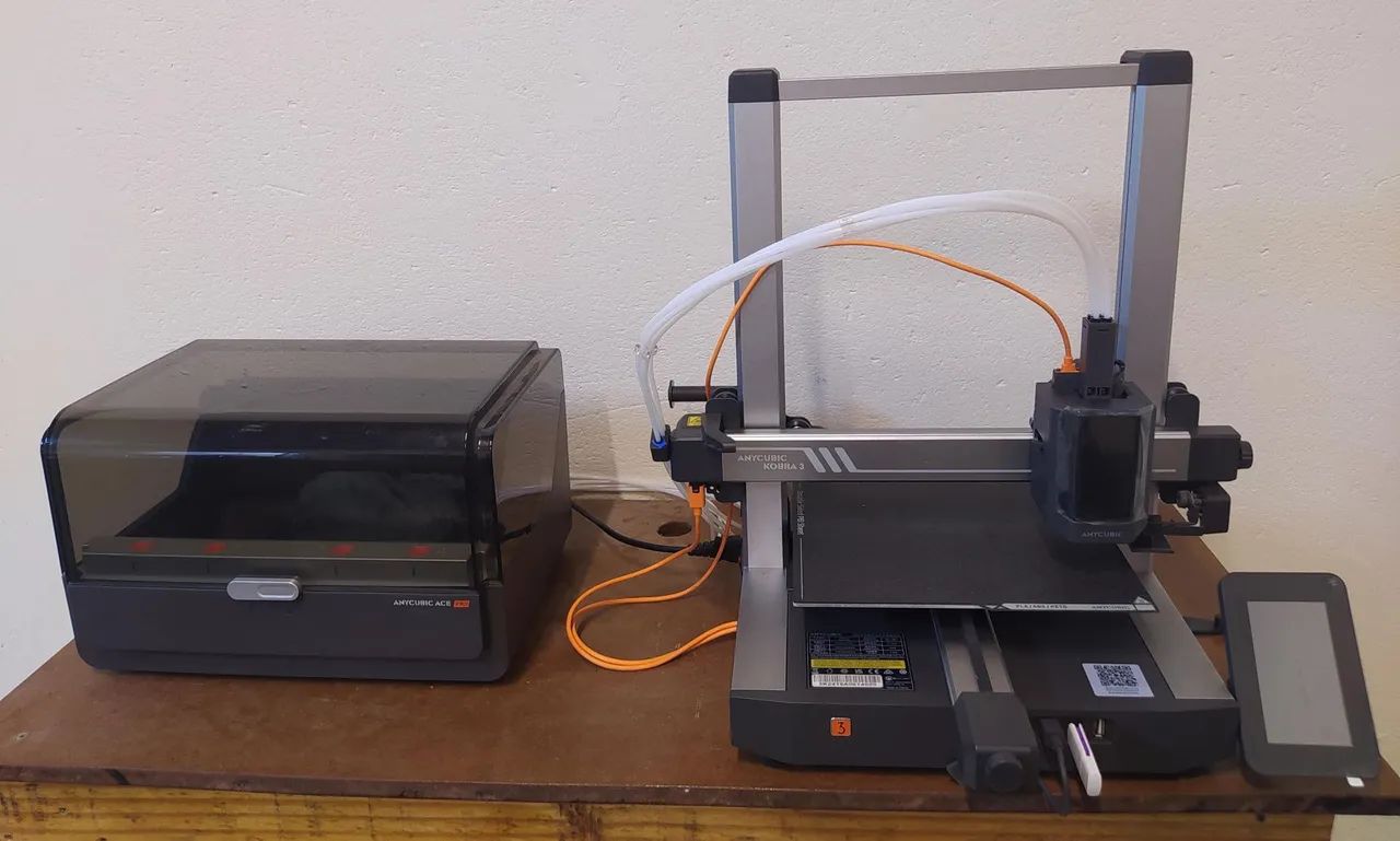 Anycubic Kobra 3 Combo - Impressora 3D Sistema Multicor Mul64842819454979120