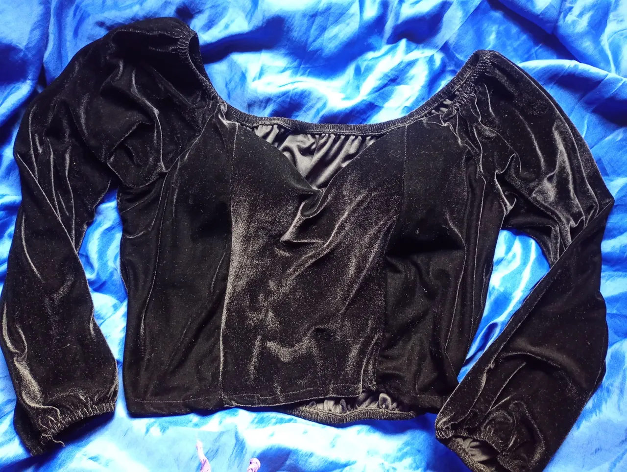 Blusa de Veludo Preta