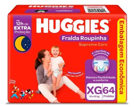 Fralda Huggies XG - Roupinha 192 Unidades