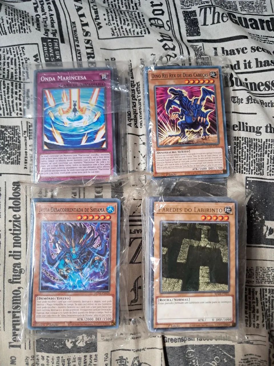 Cartas Yu-Gi-Oh! 100 nostálgicas + 154 comuns