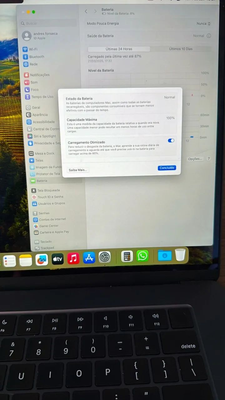 MacBook Air m3 15 polegadas 16gb RAM 512gb MEMÓRIA  - Foto 4