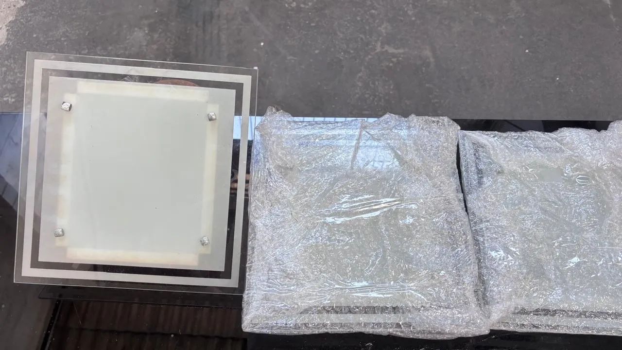 Luminárias de sobrepor de vidro - Kit com 3 unidades