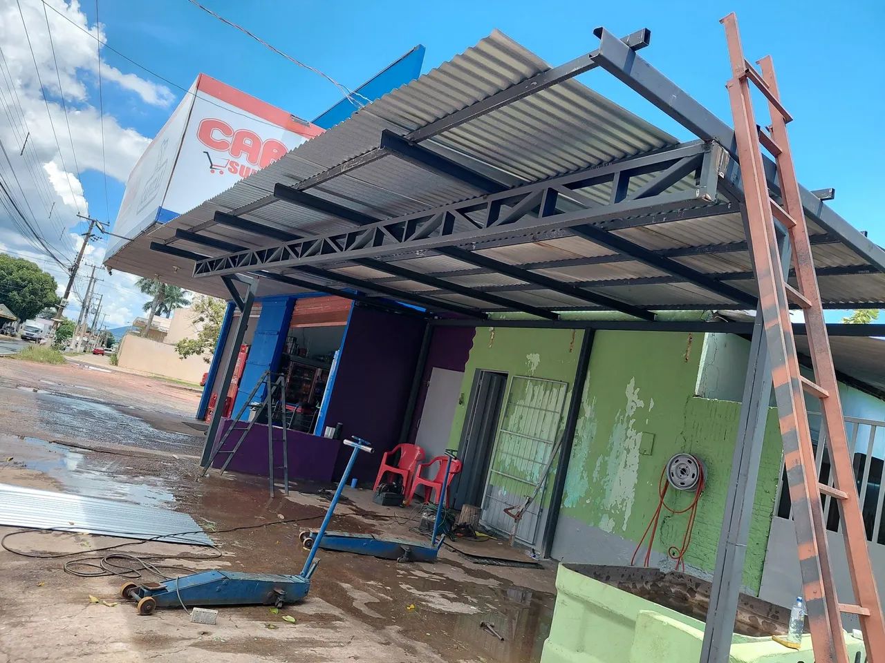 Cobertura metalica atendemos somente em várzea grande  - Foto 2